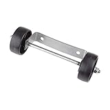 Fire Sense 61981 Wheel Assembly Compatible with Many Patio Heater Brands Gas Patio Heater Replacement Universal Movable Wheels - Stainless Steel