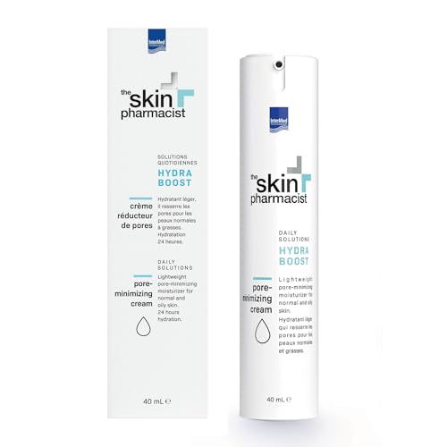 The Skin Pharmacist - HYDRA BOOST - Crème Hydratante Matifiante Réductrice de Pores - Peaux Normales à Grasses - Soin Visage - Contrôle de Brillance et Hydratation Durable - 40ml The Skin Pharmacist - HYDRA BOOST - Crème Hydratante Matifiante Réductrice de Pores - Peaux Normales à Grasses - Soin Visage - Contrôle de Brillance et Hydratation Durable - 40ml