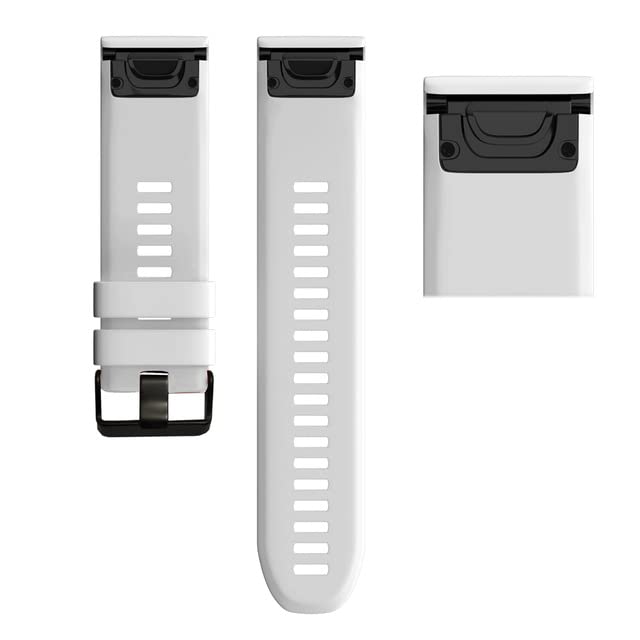 Correa de silicona de 26 mm para Garmin Fenix 6X Pro de alta resistencia