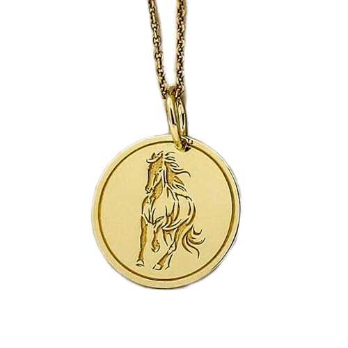 Collier pendentif pièce cheval LKBEADS fini les bijoux ternes qui s'oxydent