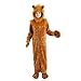 WFTD Costume da Leone per Bambini Marrone Peluche, Cartone Animato Carino Animale Festa Fase Tute Costumi con Cappello Guanti Copripiedi per Giochi di Ruolo Cosplay Vestire,XXS