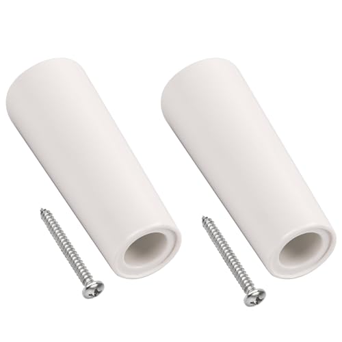 D 1802 2-5/8 in Sliding Door Rubber Stopper Sliding Glass Door Bumper Patio Door Stopper forCloset & Sliding Glass and Screen Doors Noise Reduction Bumper Stopper with Screws - 2 Pack