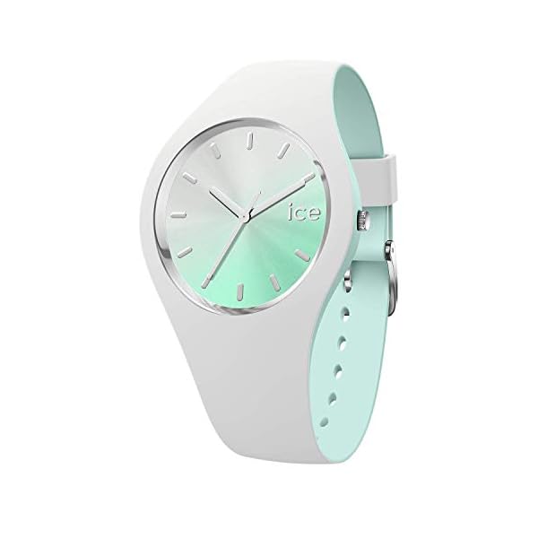 Ice-Watch - ICE duo chic White aqua - Women's wristwatch with silicon strap - 016984 (Medium)