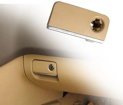 Car Glove Compartment Box Lid Switch Grip Lock Hole Replacement W164 GL ML Class Toolbox Switch Cover Glove Box Handle(Beige)