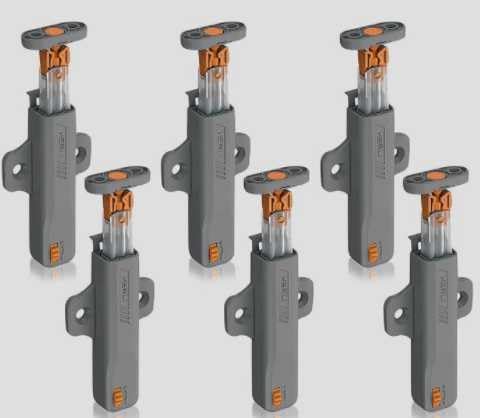 8-Piece Self-Priming Pressure Device With Screws, Sturdy And Durable Buckle Locks, Suitable For Cabinets Opening And Closing Closed Doors.