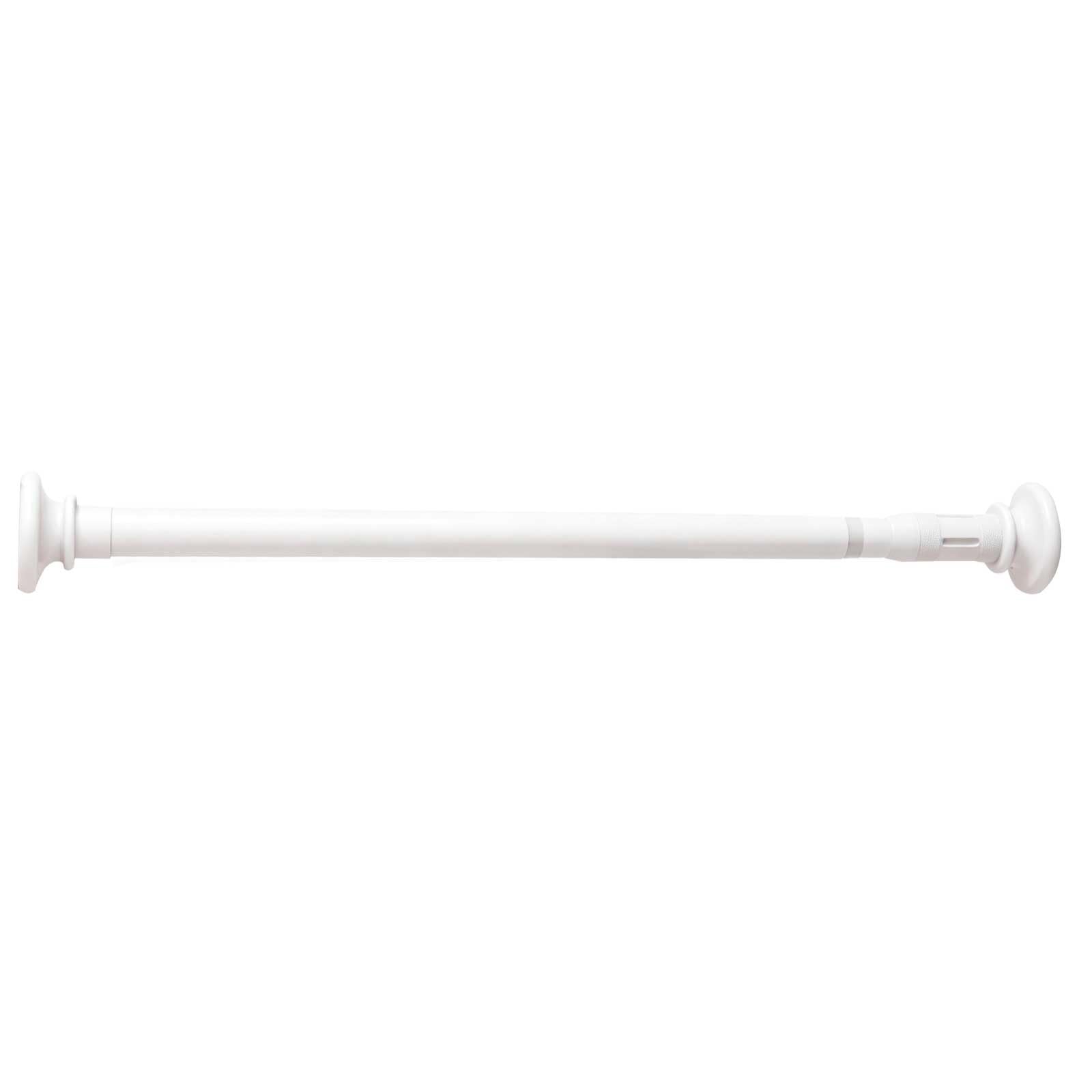 Tension Window Curtain Rod 20-106 In, Stainless Steel Shower Curtain Rod No Drilling for Bathroom, Closet, Room Divider, Non Slip(White,160-270cm/63-106in)