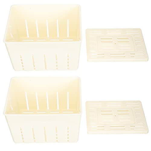 TOPBATHY Tofu Formen Set 14X10.5X9.5 cm Kunststoff Für Hausgemachte Tofu Herstellung Küchenwerkzeug Praktische Tofupresse Für Haushalt Und Küche