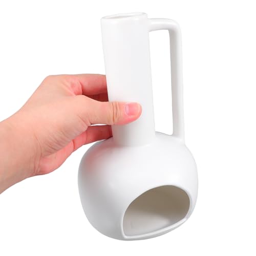 Brûleur parfum céramique blanc design unique chic pour maison - 5