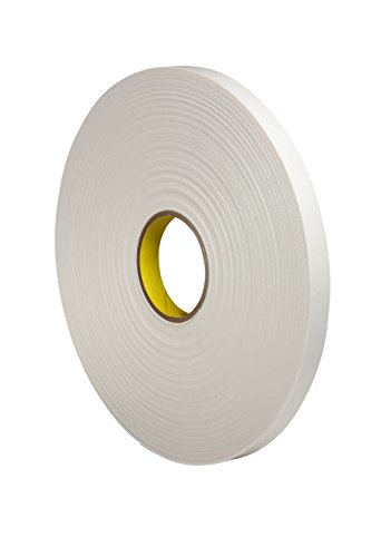Image of 3M Urethane Foam Tape 4104, Natural, 1 /2 in x 18 yd, 250 mil, 18 rolls per case
