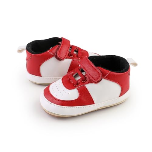Image of Baby Boys Girls Sneakers Toddler Non-Slip Soft Rubber Sole First Walking Shoes Infant Newborn Crib Dress Shoes