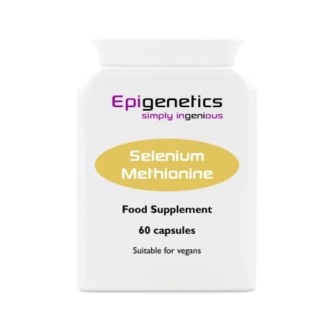 Selenium Methionine 200mcg | Bioavailable High Strength L-Selenomethionine | 60 Vegan Friendly Capsules UK Made | 1 Capsule Daily (2 Month Supply) Cover