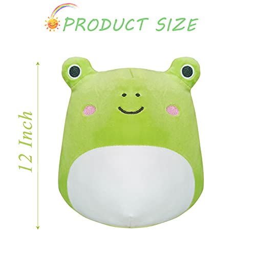 Dubanjowe 1 Pcs Cute Frog Plush Toy, Animals Cute Frog Stuffed Pillow, Super Soft And Comfortable Plush Toy Birthday Halloween Decor Suitable For Boys Girls (12 Inch) #TOP1