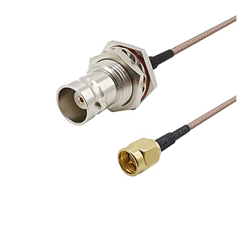 RF Rallonge BNC Câble SMA Mâle à BNC Femelle Tête de Schott RF RG316 RG316D RG178 Câble Coaxial dans le Connecteur de Fil (Color : 50cm, Size : RG316D)
