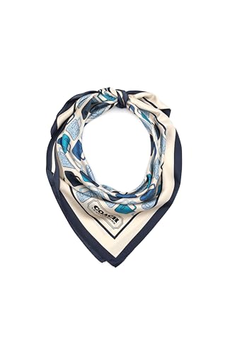 Coach TROMP LOEIL LEATHER BAG PRINTED SILK SQUARE