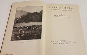 Hardcover Range Beef Production in the 17 Western Book