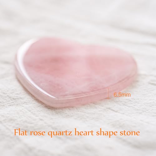 ideayard-Big-Rose-Quartz-Heart-72-75mm-Love-Healing-Crystal-Meditation-Palm-Stone-Quartz-Worry-Stone-for-Relieve-Anxiety-Stress-Tool