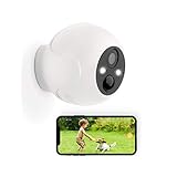 LitmorワイヤレスLED照明付き防犯カメラ 屋外 監視カメラ 5200mAh充電式バッテリー 高輝度LEDランプ 省エネ 1080p HD 200万画素フルハイビジョンカメラ カラー・モノクロの2つのナイトビジョン 双方向音声通話 PIR人体監視センサー 簡単設置 太陽光発電による充電サポート モーション検出アラーム IP66防水で屋内と屋外の両方に使用可 microSDカードとストレージ