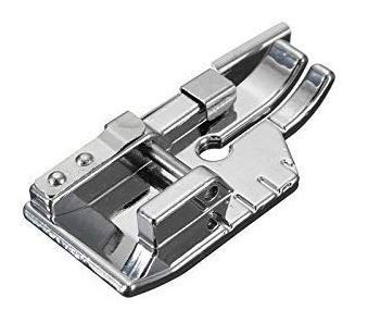 Image of ZENITH 1 /4 Qult Piercing Edge Guide Pressure Foot Snap on Type for Automatic Electric Low Shank Sewing Machines Suitable for Usha Janome Brother Singer etc Steel Finish (1 /4 Qult Piercing Edge Guide)