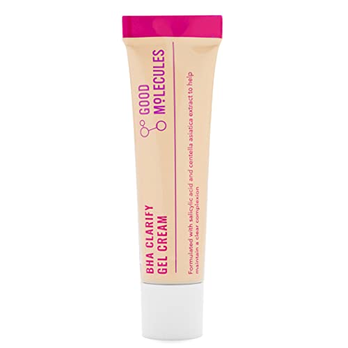 Good Molecules Bha Clarifying Gel Cream 30Ml/1Oz - Facial Cream With Salicylic Acid, Green Tea, And Gotu Kola Extract Soothe And Hydrate Skin - Fight Blemishes, Breakouts, And Irritations #TOP13