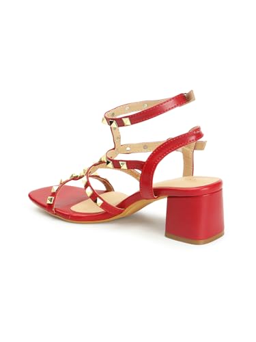 Image of iconics Women Comfortable Block Heel Square Toe Buckle fashion Sandal for Party, Wedding and Casual Use