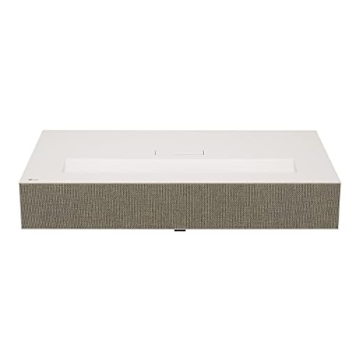 LG HU915QE Ultra Short Throw 4K UHD (3840 x 2160) 3Ch Laser Smart Homer Theater CineBeam Projector with Up to 3700 ANSI Lumens, and webOS 6.0 Video, Netflix and Apple TV+ (Renewed)