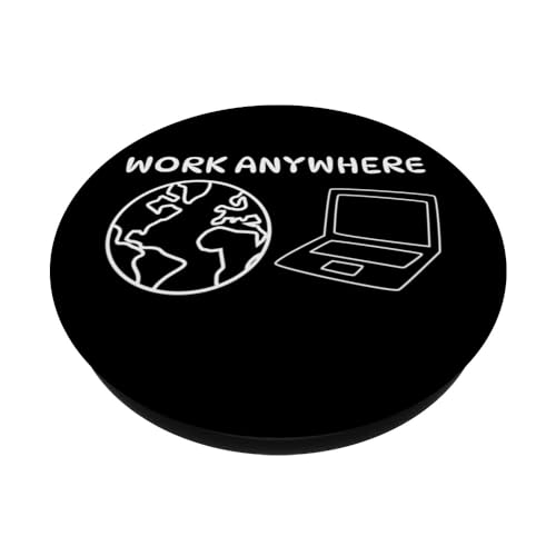 Work Anywhere Digital Nomad PopSockets Swappable PopGrip, Black - Image 2