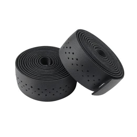 Barband Bike-styrband Mtb Mjukt läder Pu Fast Bar Cykelcykelbälte Andningsbara tillbehör Handtagsband (Color : Black)