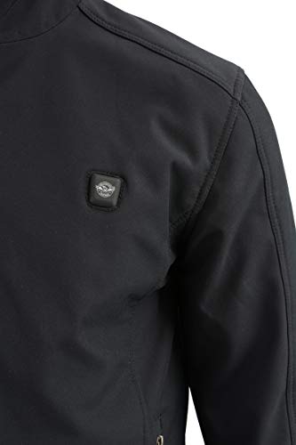 Image of Nexgen Heat Men's Mpm11762set Men's Black Zipper Soft Shell Jacket