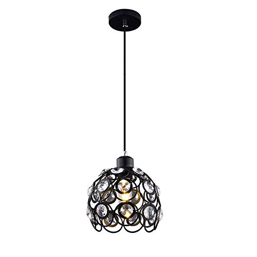 Plafonnier lampes suspendues cage métal pour harmoniser un salon moderne