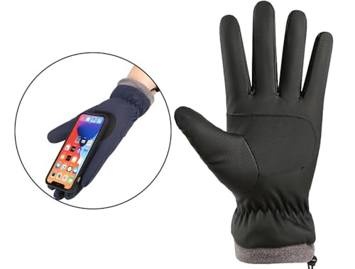 Eohak Men and Women Ski Gloves Winter Cold Weather Gloves Touchscreen Warm Waterproof Gloves for Cycling, Running, Driving, Skiing - Thumbnail 5