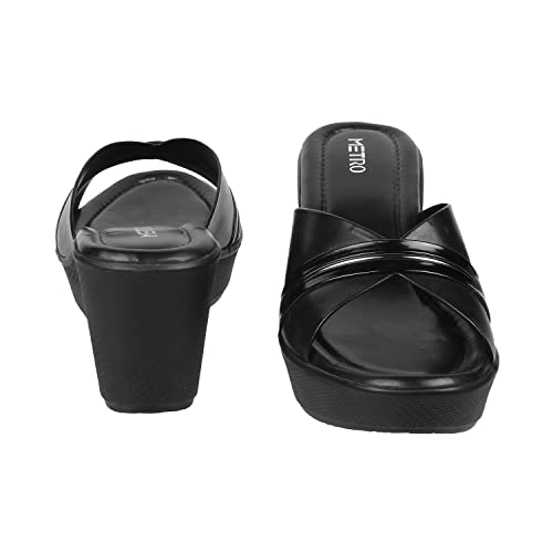 Metro Women Wedge Heel Fashion Slip-on - Image 5