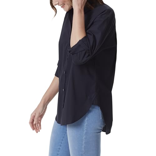 Image of Gloria Vanderbilt Women's Amanda Oversized Button Down Shirt with Roll-tab Sleeves