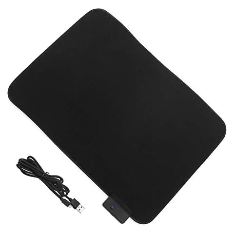 SING F LTD 35x25cm RGB Gaming Mouse Mat Pad Colorful Led Lighting Gaming Mouse Pad Mat Cover