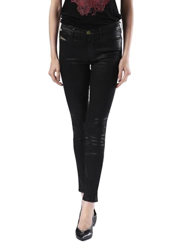 Diesel Skinzee 0674D Jean skinny pour femme Noir, Noir , 26W / 32L