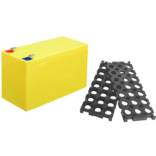 XBERSTAR 18650 Battery Holder,12V 3S 7P Li-ion DIY Case Holder for 18650 Powerwall Battery Pack Spot Clamp (Yellow)
