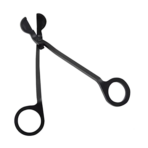 Gsycle Candle Wick Trimmer, Long Handle Stainless Steel Oil Lamp Trim Scissor Candle Killing Hook Clipper Cutter Tool for Candle Lovers Black