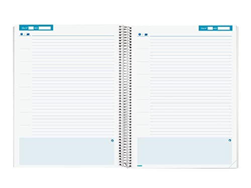 Finocam - Classes Planner Daily Teacher 1 Day Spanish Page, Customisable, A4 - Image 3