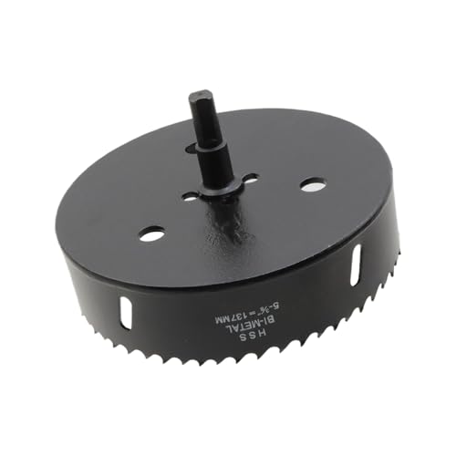 Image of Hole Saw 5-3 /8 inch /137mm Dia Hole Cutter Drill Bit | for Drilling Holes in Wood, Plastic, Thin Metal
