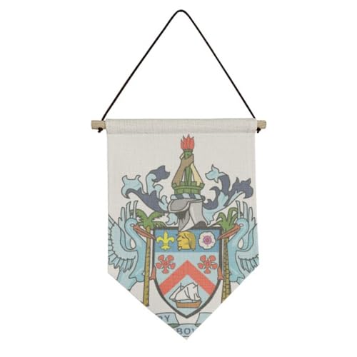 Drapeau Saint-Christophe-et-Niévès en toile suspendue de qualité écusson national