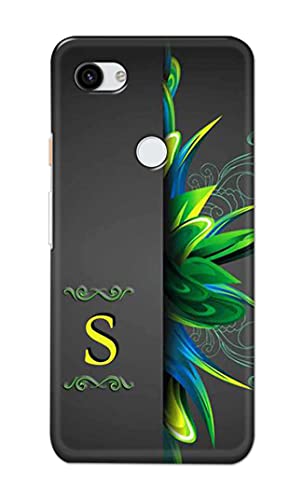 Image of Name II Initial II Letter Alphabet S Hard Back Case Cover for Google Pixel 3A, G020A, G020E, G020B Back Cover -(J5) VNS2222