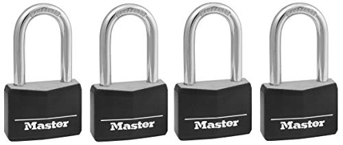Master Lock Padlock, Covered Aluminum Lock, 1-9/16 in. Wide, Black, 141DLF (F?ur ???k)