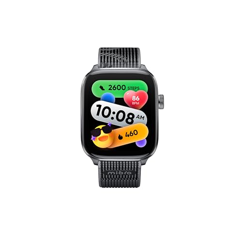 Mibro Watch FIT �����j���O �X�}�[�g�E�H�b�` AI�X�}�[�g�A�V�X�^���g AI�E�H�b�`�t�F�C�X 1.75�C���`AMOLED �����\ GPS���� �S���� ���� �X�g���X ���N�Ǘ� Bluetooth�ʘb �X�}�z�ʒm 150+�X�|�[�c���[�h iP