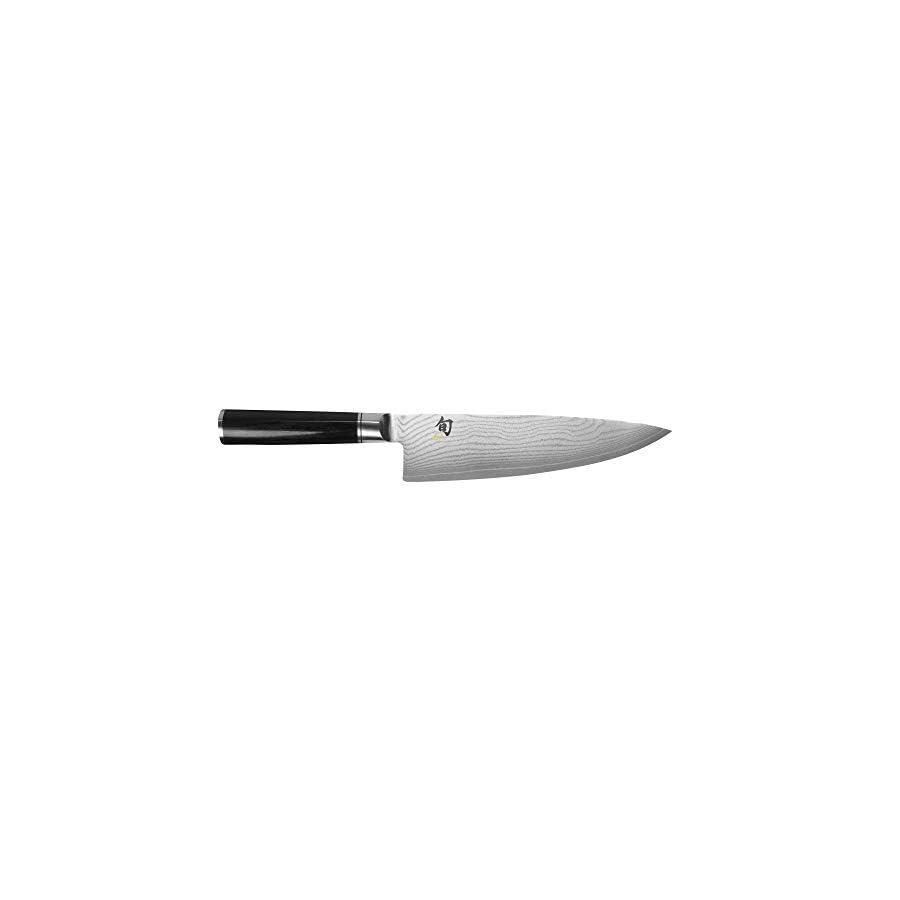 Shun Classic 8" Western Cook’s Knife, Handcrafted Japanese Kitchen Knife, VG-MAX Core with Damascus Stainless Steel Cladding, Pakkawood Handle, High Quality Chef Knife for Professional and Home Chefs