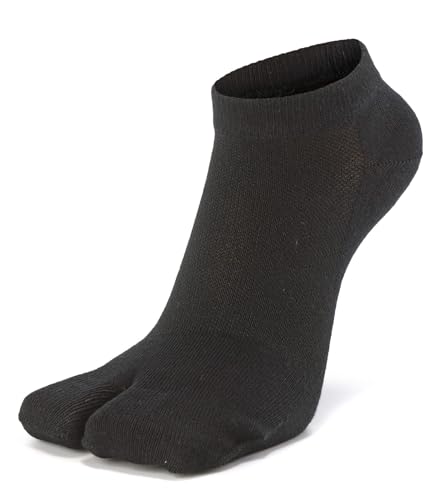 Image of Women's Solid 2 Toe Flip Flop Tabi Socks Geta Ankle Cotton 5 /6 Pairs