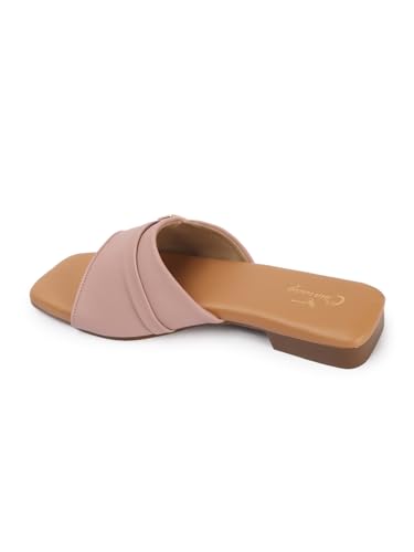 Image of CHINRAAG Flat Sandal for women and Girl's Colour : Beige