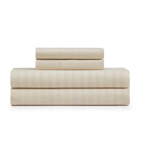 Image of Martha Stewart - Cotton Percale Queen Sheet Set with Pillowcases