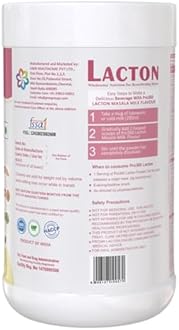 Pro360 Lacton Lactation Supplement for Breastfeeding – 200g Protein Powder for Pregnant Women & Lactating Mothers with Herbal Extracts – Without Sugar Masala Milk Flavor
