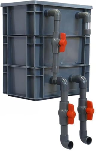 Vzfv 水槽フィルター 上部式トリクルボックス 大容量ろ過 循環浄化 池・水槽対応 熱帯魚・金魚・アクアリウム向け 2段 高さ22×長さ30×幅20cm 省スペース お手入れ簡単 (3段高さ33*長さ30*幅20cm)