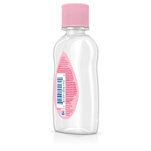 Image of Johnson's Baby Oil, Pure Mineral Oil to Prevent Moisture Loss, Hypoallergenic, Original 3 fl. oz (Pack of 2)