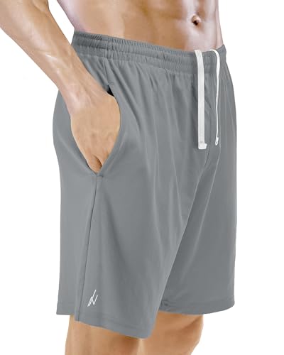NY Threads 5 Pack Men's Athletic Shorts Quick Dry Loose-Fit Lightweight Running Workout Gym Shorts with Pockets3